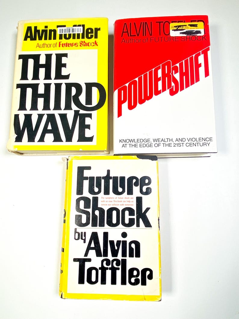 three books on the subject of the future shock by alvin toffler