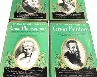 Vintage Biography Book Lot - Pre-Owned Scientists, Composers & Painters 1941