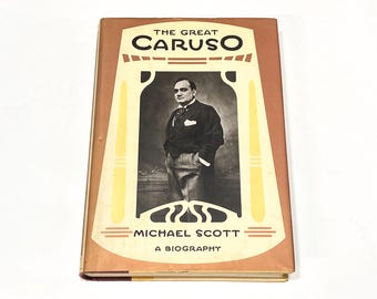 Enrico Caruso - Used Biography Book - Vintage Memoir Bio of Operatic Star - Pre Owned