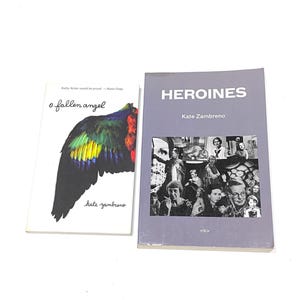 A Fallen Angel & Heroines - Kate Zambreno - Vintage Contemporary Fiction and NonFiction Paperback Lot of 2 - Good