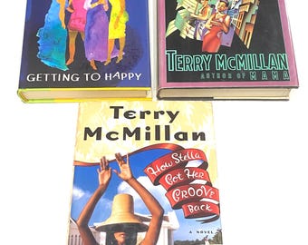 Terry McMillan Hardcover Book Set – Stella Got Her Groove Back, Disappearing Acts