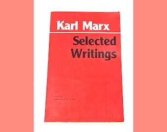 Karl Marx - Selected Writings - Marxism Book - Socialism Book - Vintage Paperback Book - Pre Owned - Very Good Condition