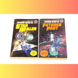 James White - Star Healer - Futures Past - Rare Vintage Sci Fi Paperback Book lot of 2 - Science Fiction - Pre-Owned Used