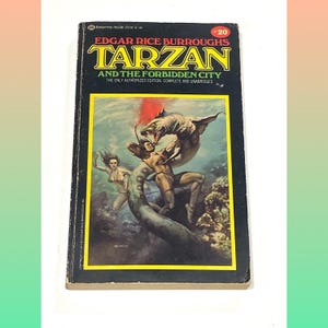 Vintage Paperback Sci Fi & Fantasy | Tarzan and the Forbidden city - Edgar Rice Burroughs - PreOwned Good