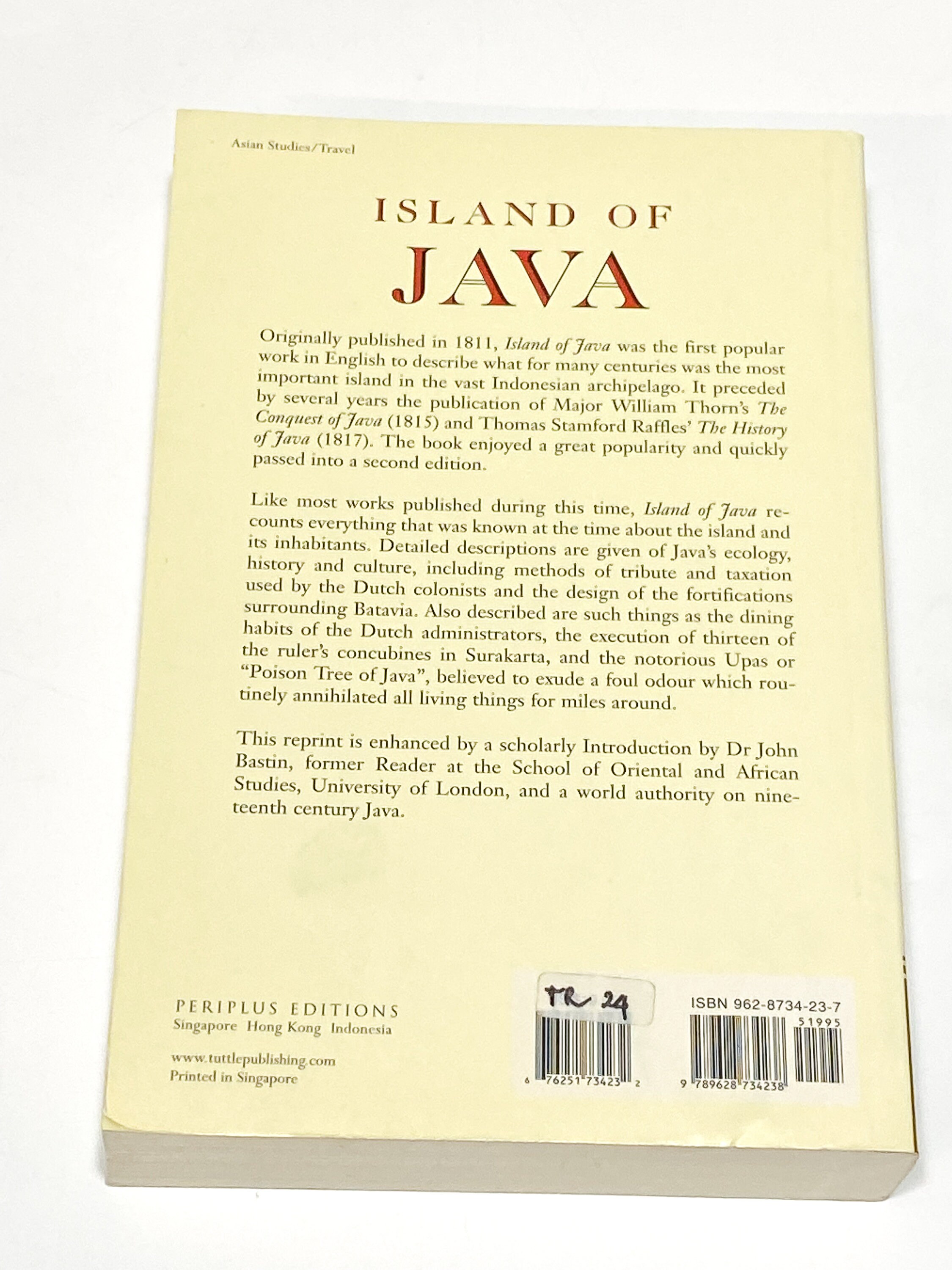 Island of Java Periplus Classics Series - John Joseph Stockdale - Non ...
