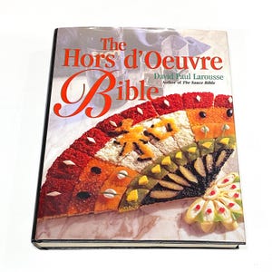 Used Cookbook - The Hors D’Oeuvre Bible - David Larousse - Vintage - Retro Recipes - Classic Cooking - Pre Owned Good Condition