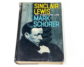 Used Biography Book - Vintage Sinclair Lewis Memoir Bio - Classic Retro Book Gift - Pre Owned -  Condition Good