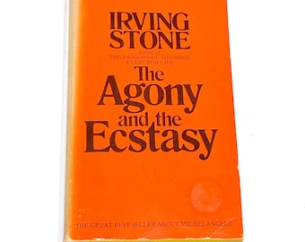 Irving Stone - The Agony and the Ecstasy - Contemporary Fiction - Classic Novel - Vintage Paperback Book - Pre Owned - Good