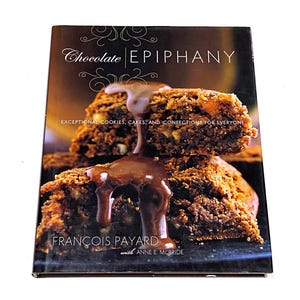 Used Cookbook - Chocolate Epiphany Dessert  Vintage Cook Book - Cookies Cakes Confection Recipes - Hardcover - PreOwned Good