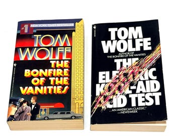 Tom Wolfe Vintage Paperbacks – Bonfire of Vanities, Electric Kool-Aid Test