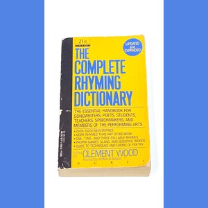 Clement Wood The Complete Rhyming Dictionary Revised PDF