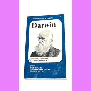 Darwin - Vintage Paperback - Texts Backgrounds Opinions and Essays - Vintage Paperback - Pre Owned Used Book - Very Good Condition