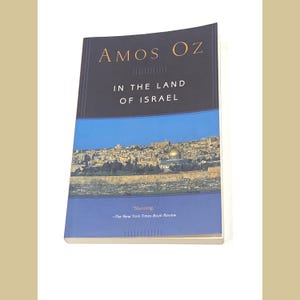 In The Land of Israel - Amos Oz - Vintage Paperback Book Non Fiction - PreOwned Good