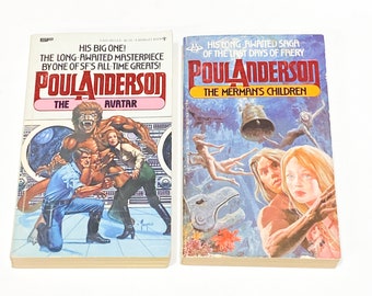 Vintage Sci-Fi Paperback: Poul Anderson’s The Avatar & Merman’s Children - Preowned Good