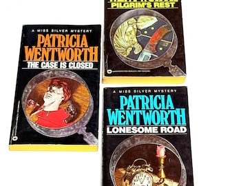 Patricia Wentworth - Miss Silver - vintage paperback lot of 3 - mystery set