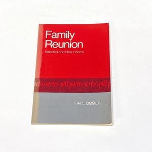 Paul Zimmer - Family Reunion - SIGNED Autographed Poem Book of Poetry Collection - Preowned Good  - Vintage Paperback Book
