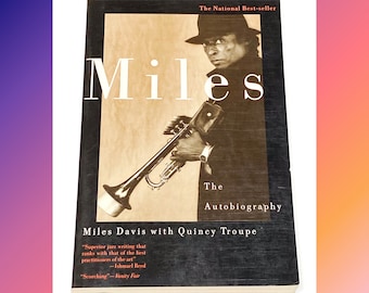 Miles: The Autobiography by Miles Davis with Quincy Troupe - Vintage Paperback Book Biography Autobiography - Non Fiction Book - Pre Owned