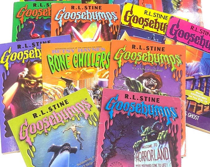 Goosebumps - RL Stine - Young Adult Paperback Horror Book Lot of 13 ...