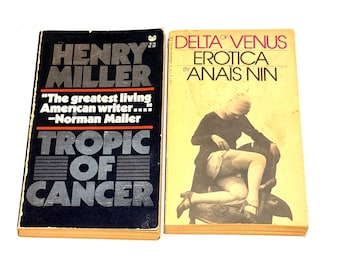 Henry Miller - Anais Nin - vintage paperback lot of 2 - Tropic of Cancer - Delta of Venus