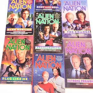Alien Nation #2-7 - Science Fiction Book lot of 6 - Sci Fi Paperback - Vintage Paperback Book - Pre Owned Book - Very Good Condition