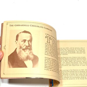 a book or magazine page with a portrait of a man and a paragraph of text below the portrait.