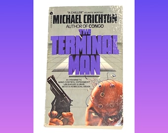 The Terminal Man Book: Vintage Sci-Fi Paperback - Michael Crichton