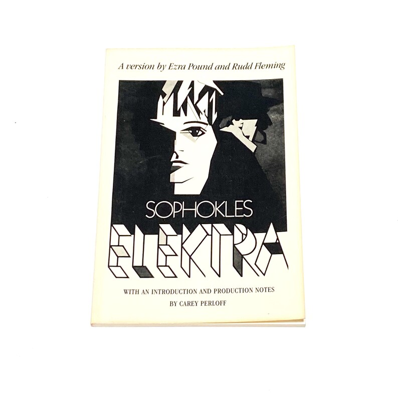 Sophokles Elektra - Version by Ezra Pound - Vintage Paperback Book - Pre Owned Book - Very Good Condition