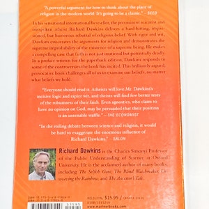 The God Delusion Richard Dawkins Philosophy Book Vintage Paperback Pre Owned Used Book Very Good Condition image 3