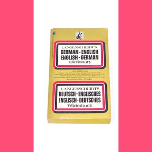 German English Dictionary - Lagenscheidt Vintage Paperback Book - German Dictionary - Pre-Owned Used - Very Good Condition