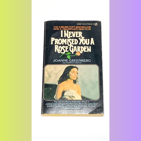 I Never Promised You a Rose Garden - Joanne Greenberg  - Classic Literature - Fiction Novel - Vintage Paperback Book - Good Condition