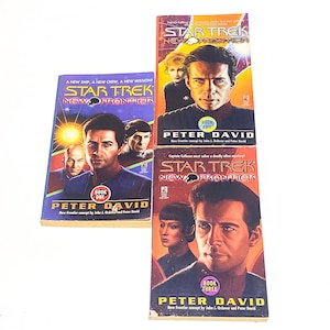 Star Trek New Frontier Books 1-3 - Peter David TV Series Science Fiction Book lot of 3 - Sci Fi Paperbacks - Pre Owned Book - Very Good