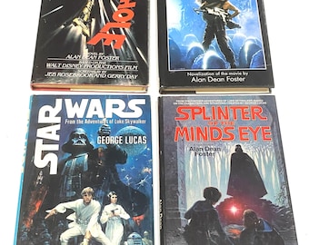 Science Fiction Hardcover Books: Star Wars & Alan Dean Foster Novels (Lot of 4) - Preowned Good