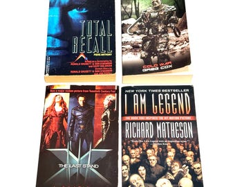 Sci fi movie tie in lot of 4 - Total Recall - Terminator Salvation - X Men - I Am Legend