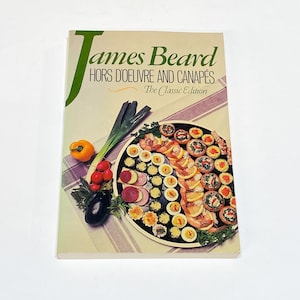 Used Cookbook - James Beard - Hors D&#39;oeuvre and Canapes - Vintage - Pre Owned Good Condition