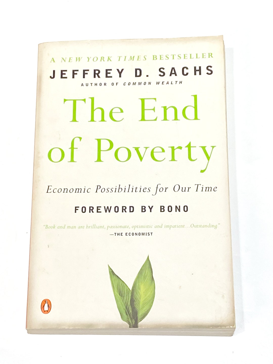 Paperback　Bono　of　The　End　Vintage　Sachs　Poverty　Jeffrey　Etsy