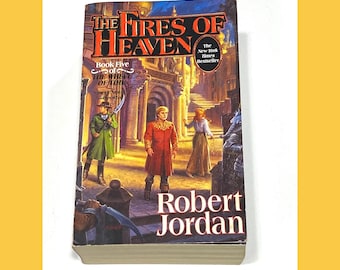 Vintage Paperback Book: The Fires of Heaven by Robert Jordan - Fantasy Epic - Preowned Good