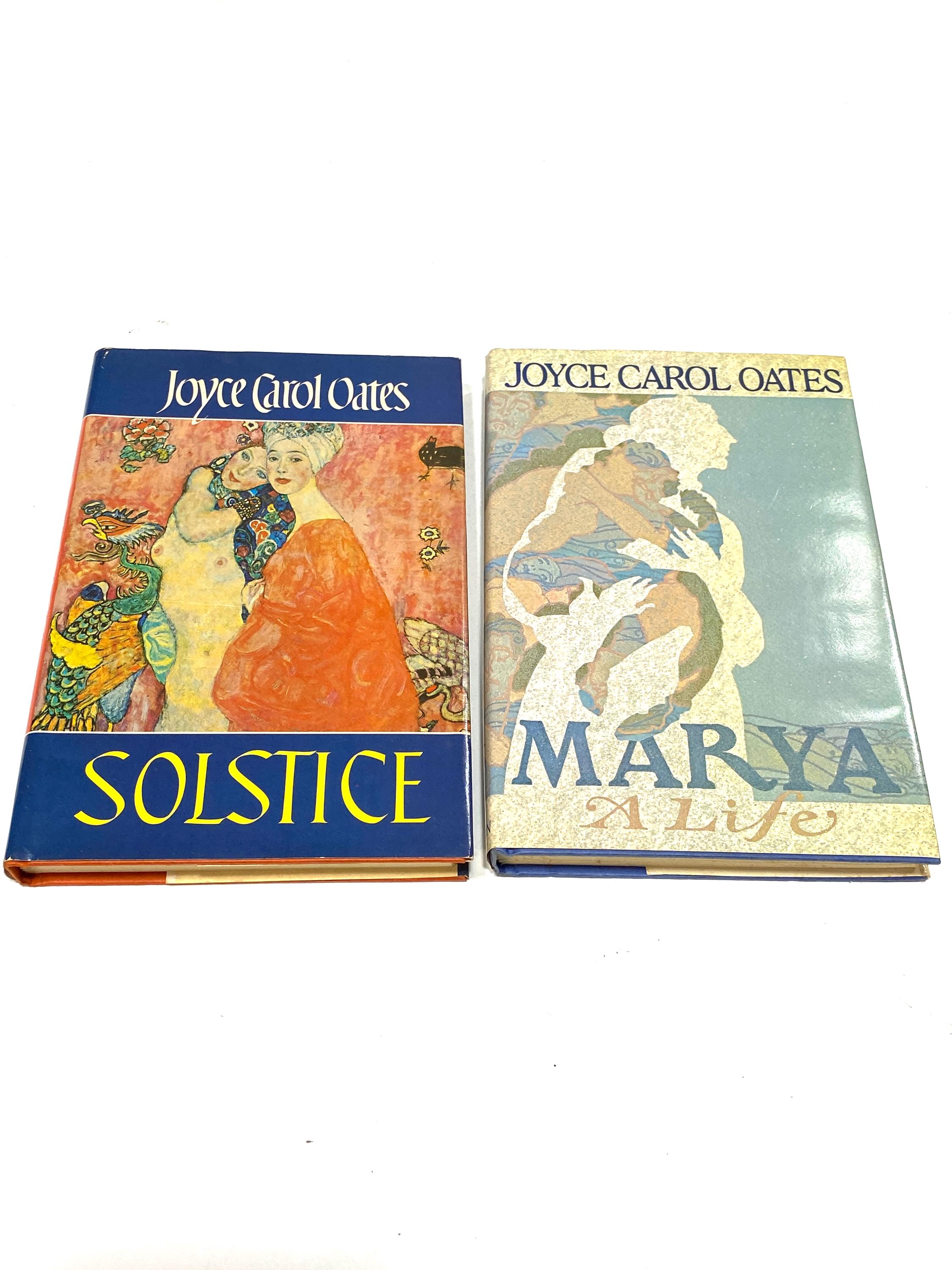 洋書 Joyce and Prose Joyce Carol Oates Hardcover Books, Solstice & Marya (preowned Lot