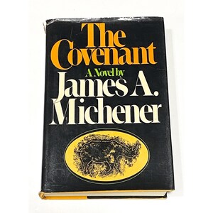The Covenant - James A. Michener - SIGNED by Author- Vintage Hardcover Book Fiction Novel - Contemporary Fiction - PreOwned Good