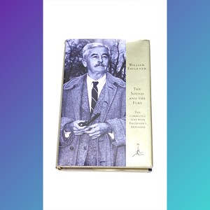 William Faulkner - The Sound And The Fury - Vintage Hardcover Novel - Classic Literature - Fiction Books - Pre Owned Used - Very Good