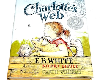 Charlotte's Web by E.B. White, Illustrated by Garth Williams - Read Aloud Edition - 1980 Children's Book - Vintage Hardcover Book - PreOwned
