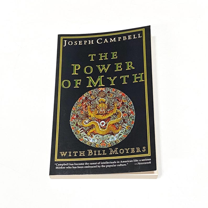 The Power of Myth - Joseph Campbell, Bill Moyers - Vintage Book - Ancient Wisdom - Metaphysical Studies - Occult Knowledge - PreOwned Good