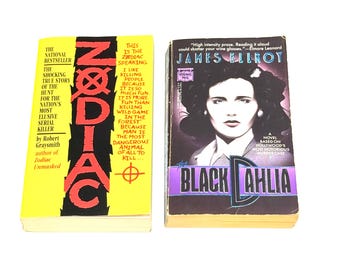 True crime lot of 2 - Zodiac - The Black Dahlia - vintage paperbacks