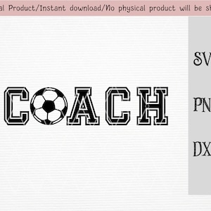 Entrenador de fútbol SVG / PNG / DXF archivos / para Cricut / silhouette machine / cut file / descarga instantánea