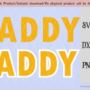 Letters ‘ADDY&#39; Svg/Png/Dxf files/instant download