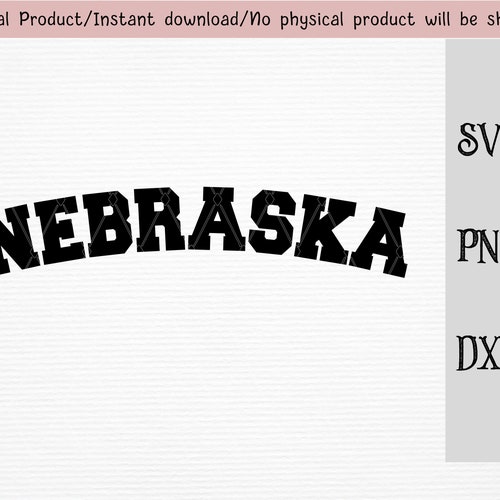 Nebraska SVG PNG DXF State Outline Instant Download Silhouette - Etsy