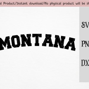 Montana SVG/DXF/Png files/USA state clipart/instant download
