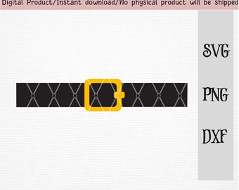 Santa Belt Svg Print Instant Download Santas Belt Silhouette - Etsy