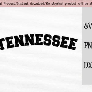 Tennessee SVG / DXF / Png-bestanden / USA-staat clipart / directe download