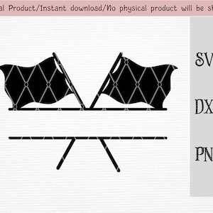 crossed color guard SVG/PNG/DXF files/ sport color guard clipart/black flag svg/ instant download