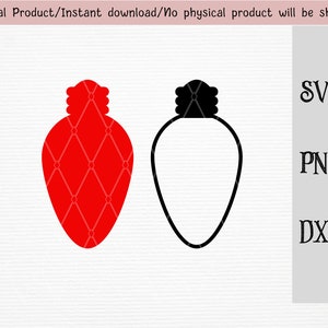 Ampoule de Noël fichiers SVG/PNG/DXF / pour Cricut / machine silhouette / fichier de coupe / téléchargement instantané